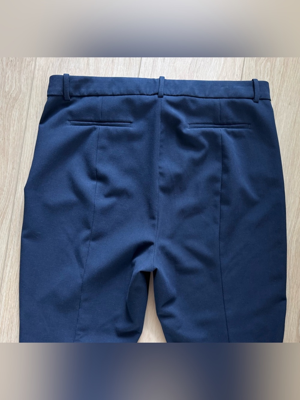 J. Crew Women’s Navy Blue Cameron Slim Cropped Pants 16 Tall Carreman Fabric - Picture 14 of 16